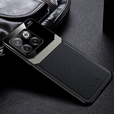 Silikon Hülle Handyhülle Gummi Schutzhülle Flexible Leder Tasche FL1 für OnePlus Ace Pro 5G Schwarz