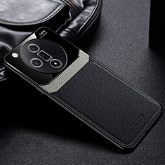 Silikon Hülle Handyhülle Gummi Schutzhülle Flexible Leder Tasche FL1 für Oppo Find X7 Ultra 5G Schwarz