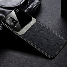 Silikon Hülle Handyhülle Gummi Schutzhülle Flexible Leder Tasche FL1 für Samsung Galaxy A42 5G Schwarz