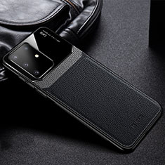 Silikon Hülle Handyhülle Gummi Schutzhülle Flexible Leder Tasche FL1 für Samsung Galaxy A91 Schwarz