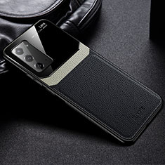 Silikon Hülle Handyhülle Gummi Schutzhülle Flexible Leder Tasche FL1 für Samsung Galaxy Note 20 5G Schwarz