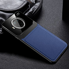 Silikon Hülle Handyhülle Gummi Schutzhülle Flexible Leder Tasche FL1 für Xiaomi Mi 10T Lite 5G Blau