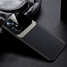 Silikon Hülle Handyhülle Gummi Schutzhülle Flexible Leder Tasche FL1 für Xiaomi Mi 12T 5G Schwarz