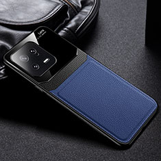 Silikon Hülle Handyhülle Gummi Schutzhülle Flexible Leder Tasche FL1 für Xiaomi Mi 13 5G Blau