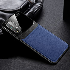 Silikon Hülle Handyhülle Gummi Schutzhülle Flexible Leder Tasche FL1 für Xiaomi Redmi 9 Power Blau