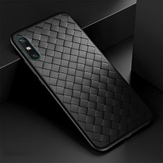 Silikon Hülle Handyhülle Gummi Schutzhülle Flexible Leder Tasche für Huawei Enjoy 10e Schwarz