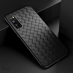 Silikon Hülle Handyhülle Gummi Schutzhülle Flexible Leder Tasche für Huawei Enjoy 20 Pro 5G Schwarz