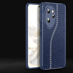 Silikon Hülle Handyhülle Gummi Schutzhülle Flexible Leder Tasche für Huawei Honor 100 Pro 5G Blau