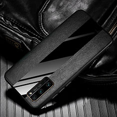 Silikon Hülle Handyhülle Gummi Schutzhülle Flexible Leder Tasche für Huawei Honor 30 Pro+ Plus Schwarz