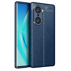 Silikon Hülle Handyhülle Gummi Schutzhülle Flexible Leder Tasche für Huawei Honor 60 5G Blau