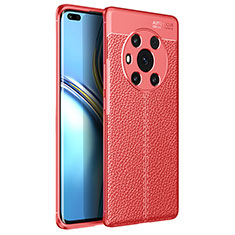 Silikon Hülle Handyhülle Gummi Schutzhülle Flexible Leder Tasche für Huawei Honor Magic3 5G Rot