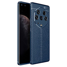 Silikon Hülle Handyhülle Gummi Schutzhülle Flexible Leder Tasche für Huawei Honor Magic3 Pro+ Plus 5G Blau