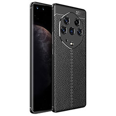 Silikon Hülle Handyhülle Gummi Schutzhülle Flexible Leder Tasche für Huawei Honor Magic3 Pro+ Plus 5G Schwarz