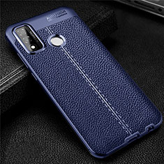 Silikon Hülle Handyhülle Gummi Schutzhülle Flexible Leder Tasche für Huawei Nova Lite 3 Plus Blau
