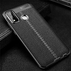 Silikon Hülle Handyhülle Gummi Schutzhülle Flexible Leder Tasche für Huawei Nova Lite 3 Plus Schwarz