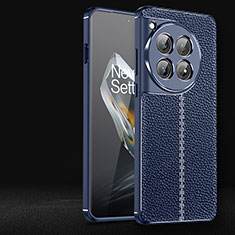 Silikon Hülle Handyhülle Gummi Schutzhülle Flexible Leder Tasche für OnePlus 12R 5G Blau