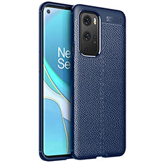 Silikon Hülle Handyhülle Gummi Schutzhülle Flexible Leder Tasche für OnePlus 9 Pro 5G Blau