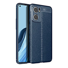 Silikon Hülle Handyhülle Gummi Schutzhülle Flexible Leder Tasche für OnePlus Nord CE 2 5G Blau