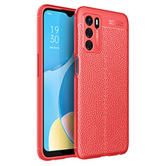 Silikon Hülle Handyhülle Gummi Schutzhülle Flexible Leder Tasche für Oppo A16s Rot