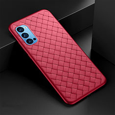 Silikon Hülle Handyhülle Gummi Schutzhülle Flexible Leder Tasche für Oppo Reno4 Pro 5G Rot