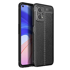 Silikon Hülle Handyhülle Gummi Schutzhülle Flexible Leder Tasche für Realme 9 Pro 5G Schwarz