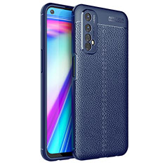 Silikon Hülle Handyhülle Gummi Schutzhülle Flexible Leder Tasche für Realme Narzo 30 4G Blau