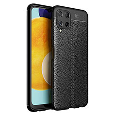 Silikon Hülle Handyhülle Gummi Schutzhülle Flexible Leder Tasche für Samsung Galaxy A22 4G Schwarz