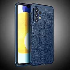 Silikon Hülle Handyhülle Gummi Schutzhülle Flexible Leder Tasche für Samsung Galaxy A23 4G Blau