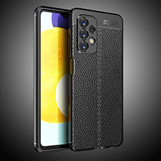 Silikon Hülle Handyhülle Gummi Schutzhülle Flexible Leder Tasche für Samsung Galaxy A23 4G Schwarz