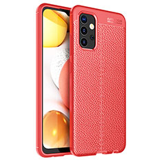 Silikon Hülle Handyhülle Gummi Schutzhülle Flexible Leder Tasche für Samsung Galaxy A32 5G Rot