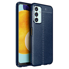 Silikon Hülle Handyhülle Gummi Schutzhülle Flexible Leder Tasche für Samsung Galaxy F23 5G Blau