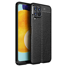 Silikon Hülle Handyhülle Gummi Schutzhülle Flexible Leder Tasche für Samsung Galaxy M53 5G Schwarz