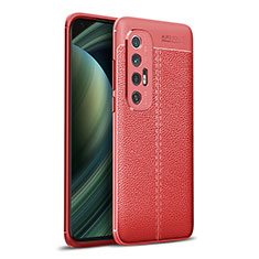 Silikon Hülle Handyhülle Gummi Schutzhülle Flexible Leder Tasche für Xiaomi Mi 10S 5G Rot