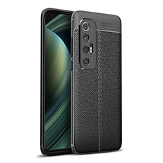 Silikon Hülle Handyhülle Gummi Schutzhülle Flexible Leder Tasche für Xiaomi Mi 10S 5G Schwarz