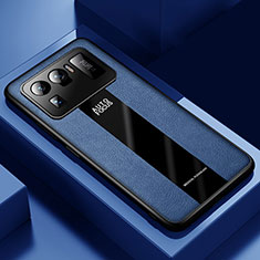 Silikon Hülle Handyhülle Gummi Schutzhülle Flexible Leder Tasche für Xiaomi Mi 11 Ultra 5G Blau