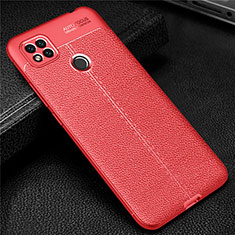 Silikon Hülle Handyhülle Gummi Schutzhülle Flexible Leder Tasche für Xiaomi POCO C3 Rot