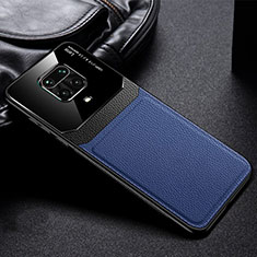 Silikon Hülle Handyhülle Gummi Schutzhülle Flexible Leder Tasche für Xiaomi Poco M2 Pro Blau