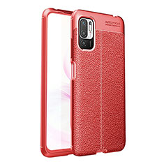 Silikon Hülle Handyhülle Gummi Schutzhülle Flexible Leder Tasche für Xiaomi POCO M3 Pro 5G Rot