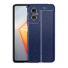 Silikon Hülle Handyhülle Gummi Schutzhülle Flexible Leder Tasche für Xiaomi Redmi 11 Prime 4G Blau