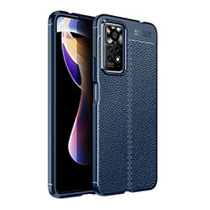 Silikon Hülle Handyhülle Gummi Schutzhülle Flexible Leder Tasche für Xiaomi Redmi Note 12 Pro 4G Blau