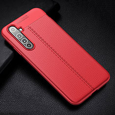 Silikon Hülle Handyhülle Gummi Schutzhülle Flexible Leder Tasche H01 für Realme X50 Pro 5G Rot