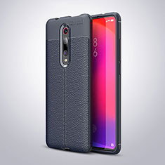 Silikon Hülle Handyhülle Gummi Schutzhülle Flexible Leder Tasche H01 für Xiaomi Mi 9T Blau