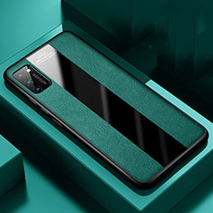 Silikon Hülle Handyhülle Gummi Schutzhülle Flexible Leder Tasche H02 für Huawei Honor V30 Pro 5G Grün
