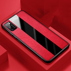 Silikon Hülle Handyhülle Gummi Schutzhülle Flexible Leder Tasche H02 für Huawei Honor View 30 Pro 5G Rot