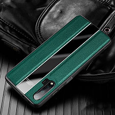 Silikon Hülle Handyhülle Gummi Schutzhülle Flexible Leder Tasche H02 für Huawei Nova 6 Grün