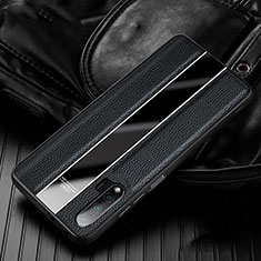 Silikon Hülle Handyhülle Gummi Schutzhülle Flexible Leder Tasche H02 für Huawei Nova 6 Schwarz