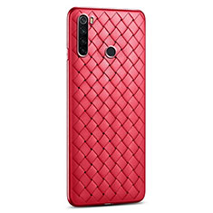 Silikon Hülle Handyhülle Gummi Schutzhülle Flexible Leder Tasche H02 für Xiaomi Redmi Note 8 (2021) Rot