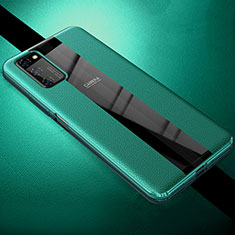 Silikon Hülle Handyhülle Gummi Schutzhülle Flexible Leder Tasche H03 für Huawei Honor View 30 5G Grün