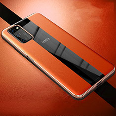 Silikon Hülle Handyhülle Gummi Schutzhülle Flexible Leder Tasche H03 für Huawei Honor View 30 Pro 5G Orange