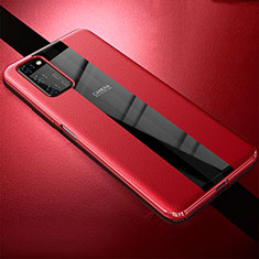 Silikon Hülle Handyhülle Gummi Schutzhülle Flexible Leder Tasche H03 für Huawei Honor View 30 Pro 5G Rot